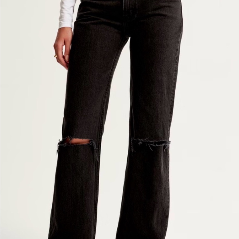Abercrombie & Fitch the 90s relaxed jeans, high rise long length